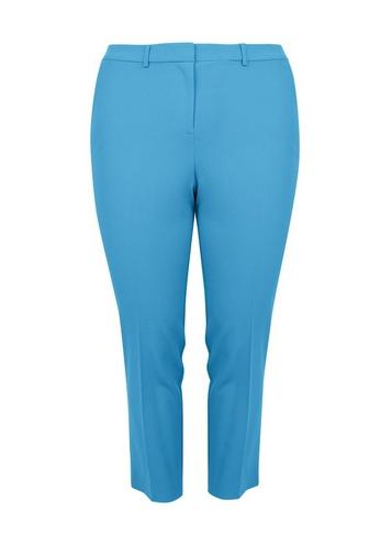 Dorothy Perkins *dp Curve Turquoise Elastic Back Ankle Grazer Trousers