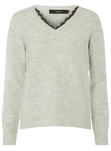 Dorothy Perkins *vero Moda Grey Lace Top