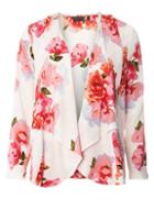 Dorothy Perkins Ivory And Pink Floral Cover Up