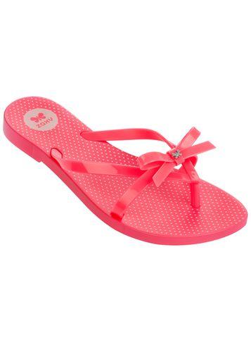 Dorothy Perkins *zaxy Pink Neon Bow Flip Flops