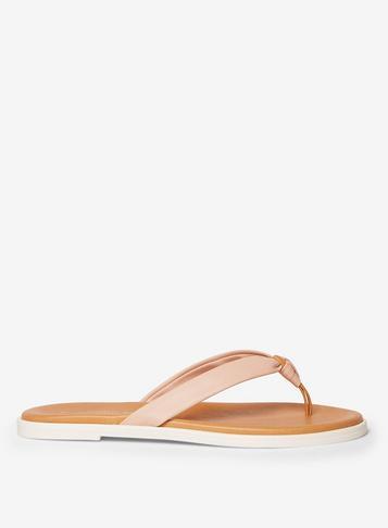 Dorothy Perkins Tan Leather Comfort Flo Sandals