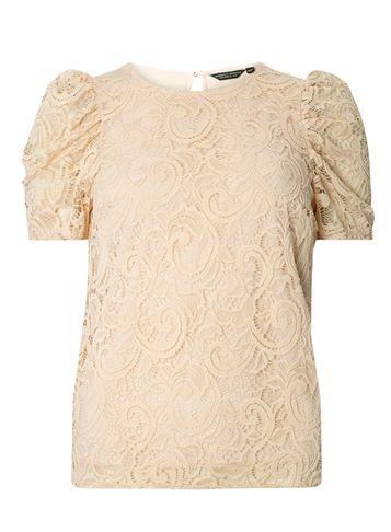Dorothy Perkins Blush Lace Puff Sleeve Top