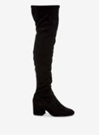 Dorothy Perkins Black Kami Over The Knee Stretch Boots