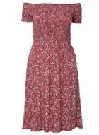 Dorothy Perkins *izabel London Curve Red Ditsy Bardot Dress