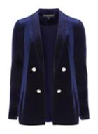 Dorothy Perkins Midnight Blue Velvet Suit Jacket
