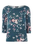 Dorothy Perkins Green Oriental Print T-shirt