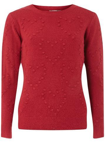 Dorothy Perkins Petite Cranberry Heart Jumper