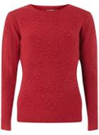 Dorothy Perkins Petite Cranberry Heart Jumper