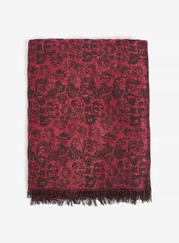 Dorothy Perkins Pink Leopard Print Jacquard Scarf
