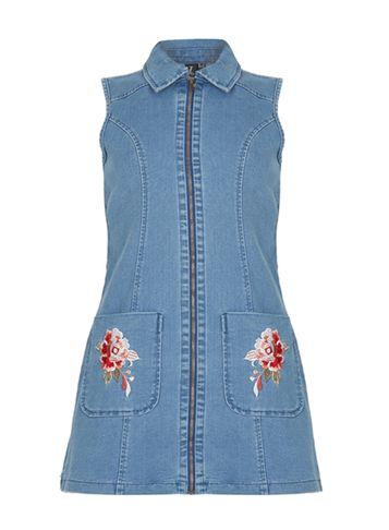 Dorothy Perkins *izabel London Blue Denim Shift Dress