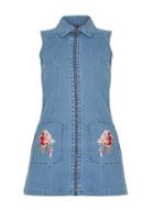 Dorothy Perkins *izabel London Blue Denim Shift Dress