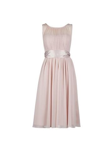 *showcase Petite Blush Bethany Midi Dress
