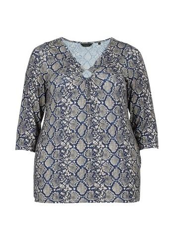Dorothy Perkins *dp Curve Snake Print Ring Top