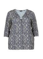 Dorothy Perkins *dp Curve Snake Print Ring Top