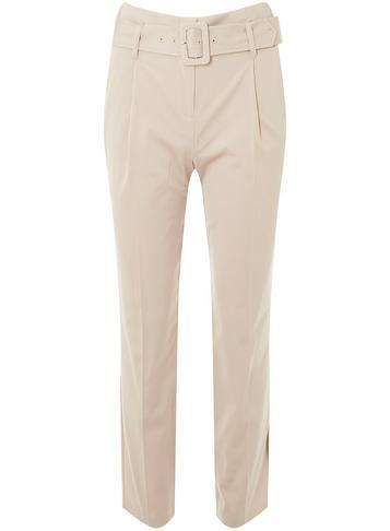 Dorothy Perkins Stone Belted Tapered Trousers