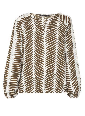 Dorothy Perkins *first & I Green Leaf Printed Blouse