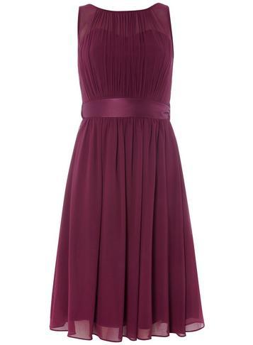 Dorothy Perkins *showcase Tall Mulberry 'bethany' Midi Dress