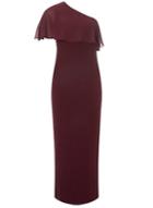 Dorothy Perkins Raspberry Chiffon Mix Scuba Maxi Dress