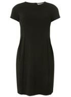 Dorothy Perkins Petite Black Seamed Fit And Flare Dress