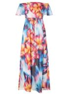 Dorothy Perkins *showcase Multi Coloured Tropical Print 'sienna' Maxi Dress
