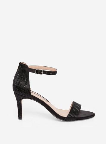 *showcase Black Bessie Sandals