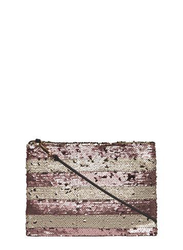 Dorothy Perkins Blush Sequin Stripe Crossbody