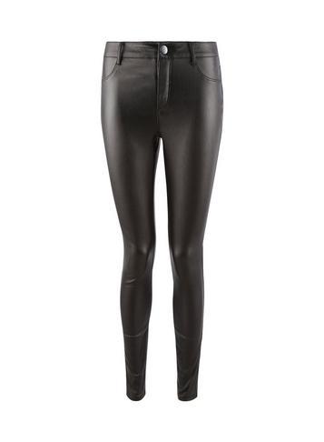 Dorothy Perkins Black 'frankie' Coated Super Skinny Jeans