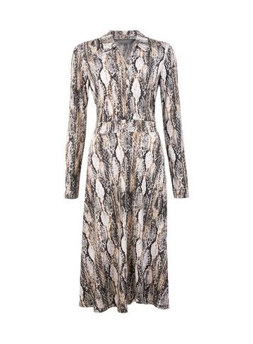 Dorothy Perkins *tall Grey Snake Midi Skater Dress