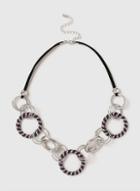 Dorothy Perkins Silver Look Circle Link Collar Necklace