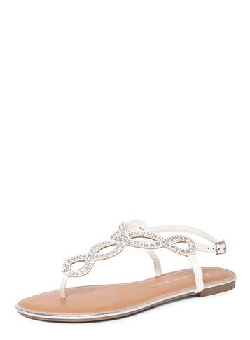Dorothy Perkins Wide Fit White Fiesta Sandals