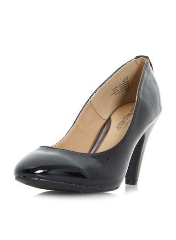 Dorothy Perkins *head Over Heels By Dune Black 'ava' Mid Heel Court Shoes