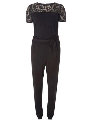 Dorothy Perkins *tall Floral Lace Yoke Jumpsuit