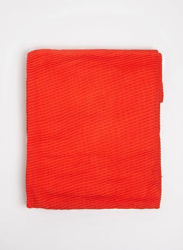 Dorothy Perkins Red Pleated Scarf