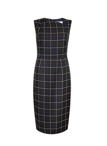 Dorothy Perkins *tall Multi Colour Asymmetric Checked Pencil Dress