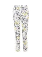 Dorothy Perkins *tall Ivory Floral Print Ankle Grazer Trousers