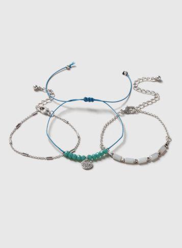 Dorothy Perkins Silver Look Adjustable Bracelet Pack