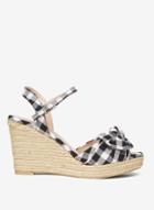 Dorothy Perkins Gingham 'rolo' Bow Espadrille Wedges