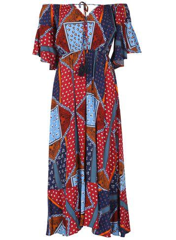 Dorothy Perkins *izabel London Red Short Sleeve Maxi Dress