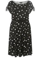 Dorothy Perkins Dp Curve Multi Coloured Daisy And Spot Print Midi Dress