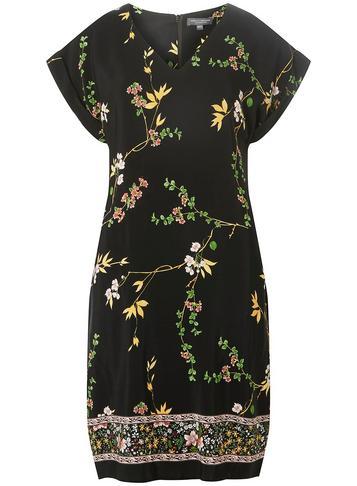 Dorothy Perkins *tall Black Floral V-neck Shift Dress
