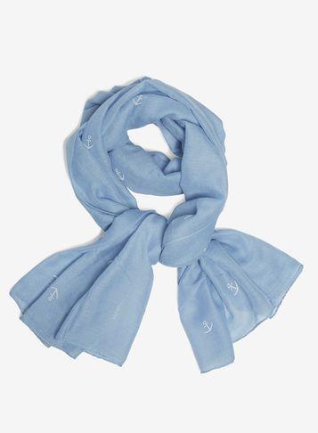 Dorothy Perkins Blue Anchor Glitter Scarf