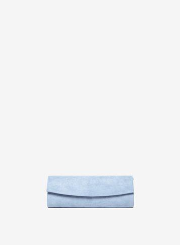 Dorothy Perkins Light Blue Curve Clutch Bag