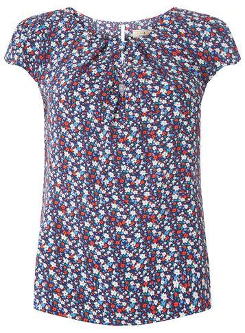 Dorothy Perkins *billie & Blossom Navy Ditsy Print Shell Top