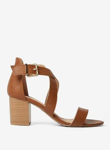 Dorothy Perkins Wide Fit Tan 'shore' Sandals