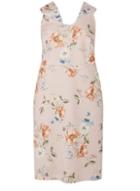 Dorothy Perkins Dp Curve Blush Floral Bardot Pencil Dress