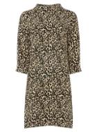 Dorothy Perkins Leopard Print Roll Neck Shift Dress