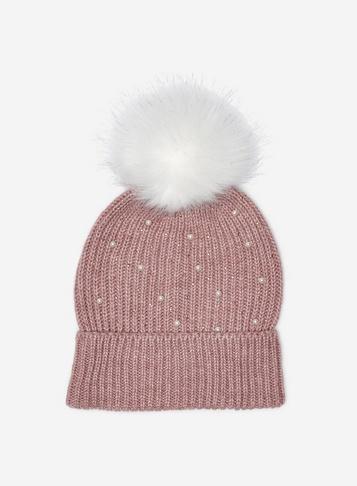 Dorothy Perkins Pink Embellished Pom Pom Hat