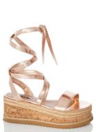 Dorothy Perkins *gold Rose Gold Flatfom Sandals