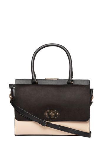 Dorothy Perkins Black And Bone Clover Tote Bag