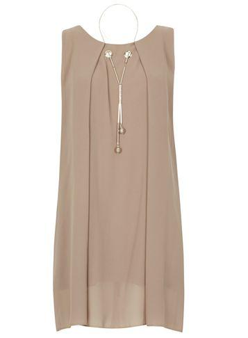 Dorothy Perkins *izabel London Stone Necklace Trim Top